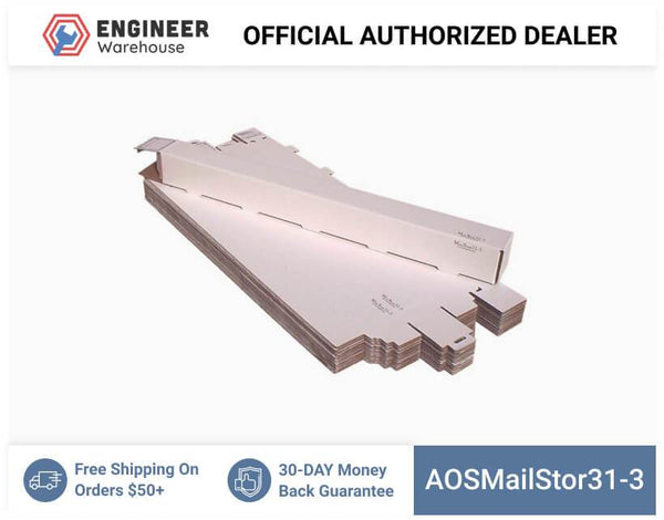 AOS 3" x 3" x 31" Self-Locking Mailer and Storage Tube - MailStor31-3