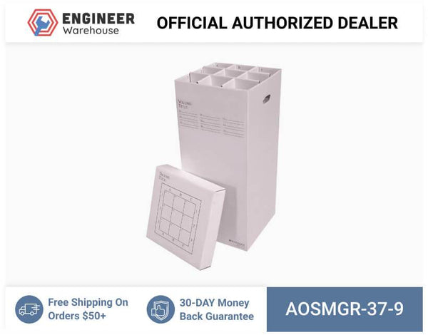 AOS 36" Manager Rolled Document Storage (9 5.25" x 5.25" Slots) - MGR-37-9