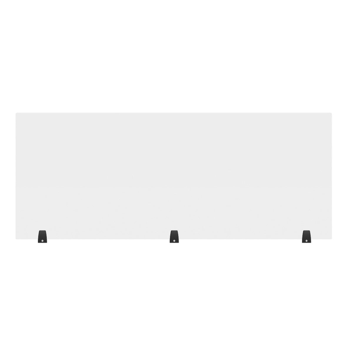 Luxor 60 X 24 Clear Acrylic Divider W 3 Table Top Clamps DIVTT 60 luxor-60-x-24-clear-acrylic-divider-w-3-table-top-clamps-divtt-60
