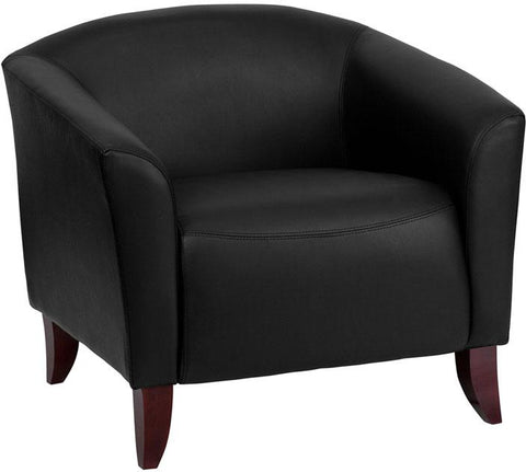 Flash Furniture HERCULES Imperial Series Black Leather Chair - 111-1-BK-GG