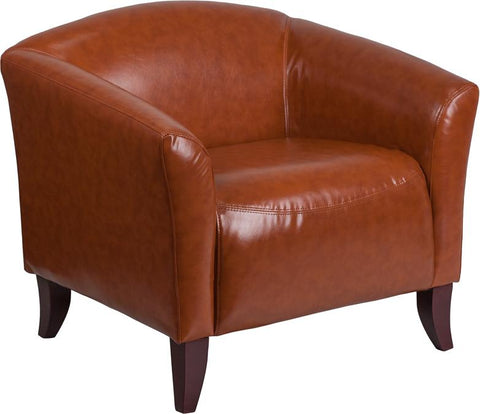 Flash Furniture HERCULES Imperial Series Cognac Leather Chair - 111-1-CG-GG