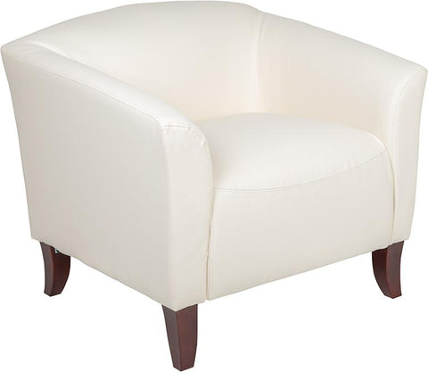 Flash Furniture HERCULES Imperial Series White Leather Chair - 111-1-WH-GG