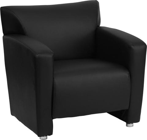 Flash Furniture HERCULES Majesty Series Black Leather Chair - 222-1-BK-GG