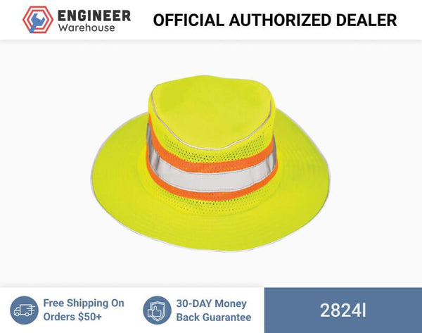 ML Kishigo Full Brim Safari Hat Large-XLarge (Lime) - 2824