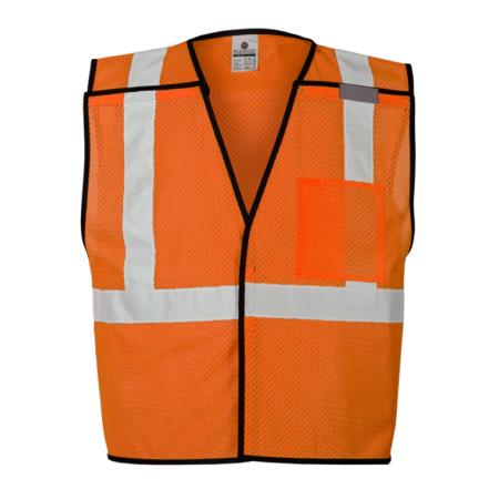 ML Kishigo Breakaway Vests Single Pocket Breakaway Vest- Economy - Small-Medium - Lime - 1536s