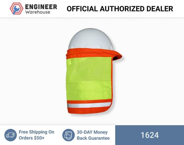 ML Kishigo Brisk Cooling Hard Hat Sun Shield (Lime) - 1624