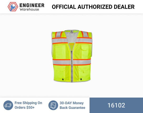 ML Kishigo Brisk Cooling Vest Brisk Cooling Heavy Duty Vest w/ Shoulder Insert - 2XLarge - Lime - 16102