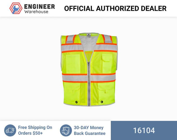ML Kishigo Brisk Cooling Vest Brisk Cooling Heavy Duty Vest w/ Shoulder Insert - 4XLarge - Lime - 16104