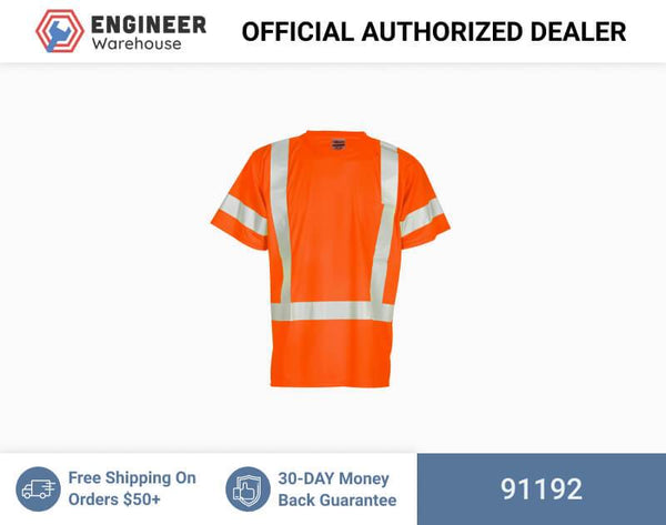 ML Kishigo Class 2 & Class 3 T-Shirts Short Sleeve Class 3 T-Shirt - 2XLarge - Orange - 91192