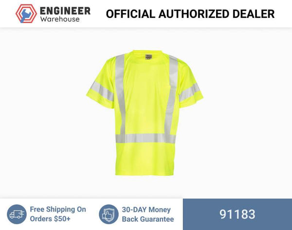 ML Kishigo Class 2 & Class 3 T-Shirts Short Sleeve Class 3 T-Shirt - 3XLarge - Lime - 91183
