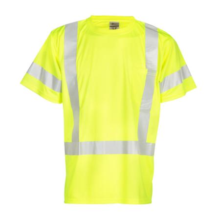 ML Kishigo Class 2 & Class 3 T-Shirts Short Sleeve Class 3 T-Shirt - 5XLarge - Lime - 91185