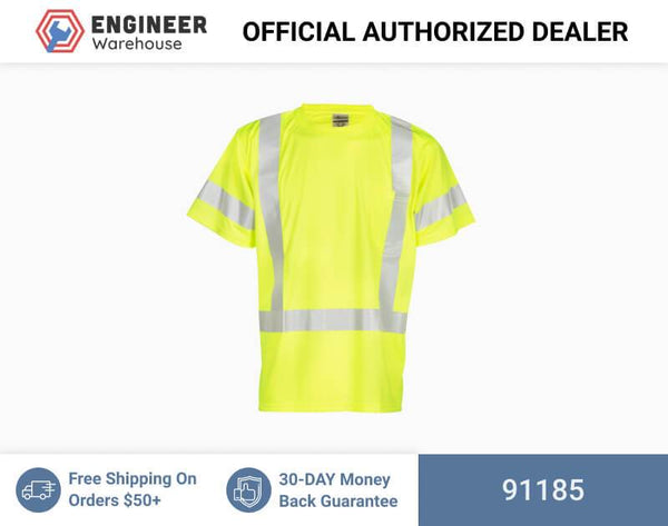 ML Kishigo Class 2 & Class 3 T-Shirts Short Sleeve Class 3 T-Shirt - 5XLarge - Lime - 91185
