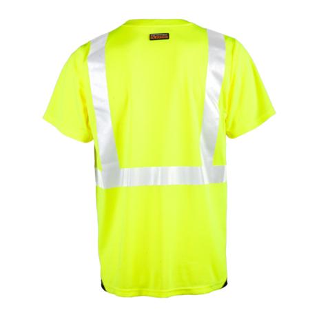 ML Kishigo Class 2 T-Shirts Premium Black Series High Performance Class 2 Polo Shirt - 3XLarge - Lime - 91623