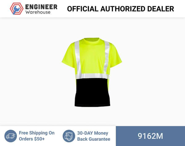 ML Kishigo Class 2 T-Shirts Premium Black Series High Performance Class 2 Polo Shirt - Medium - Lime - 9162M