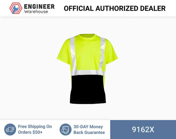 ML Kishigo Class 2 T-Shirts Premium Black Series High Performance Class 2 Polo Shirt - XLarge - Lime - 9162X