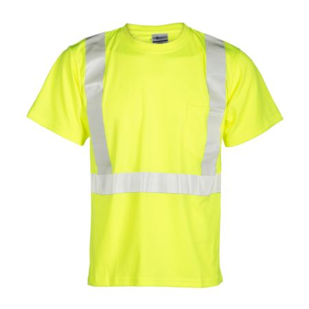 ML Kishigo Class 2 T-Shirts Short Sleeve Class 2 T-Shirt - Economy - 5XLarge - Lime - 91105