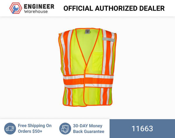 ML Kishigo Class 2 4-Season Adjustable Mesh Vest 3XLarge (Lime) - 11663