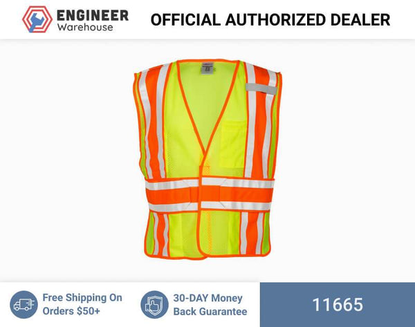 ML Kishigo Class 2 4-Season Adjustable Mesh Vest 5XLarge (Lime) - 11665