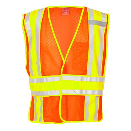 ML Kishigo Class 2 4-Season Adjustable Mesh Vest Large (Orange) - 1167L