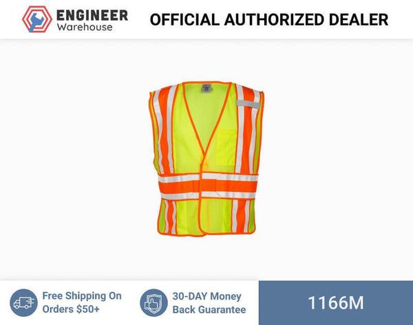 ML Kishigo Class 2 4-Season Adjustable Mesh Vest Medium (Lime) - 1166M