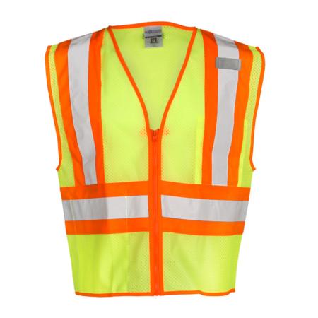 ML Kishigo Class 2 Contrasting Mesh Vest Medium (Lime) - 1056M