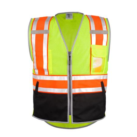 ML Kishigo Class 2 Vests Premium Brilliant Series Ultimate Reflective Vest - 4XLarge - Lime - 15434