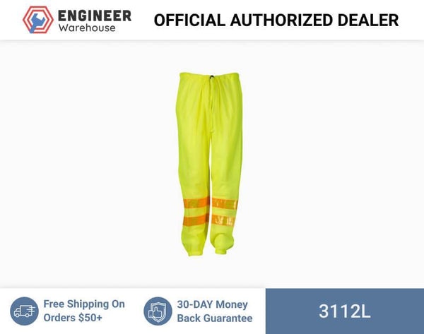 ML Kishigo Class E Mesh Pants Large-XLarge (Lime) - 3112L