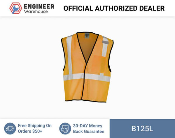 ML Kishigo Enhanced Visibility Vests Enhanced Visibility Single Pocket Mesh Vest - Economy - Large-XLarge - Yellow - B125L