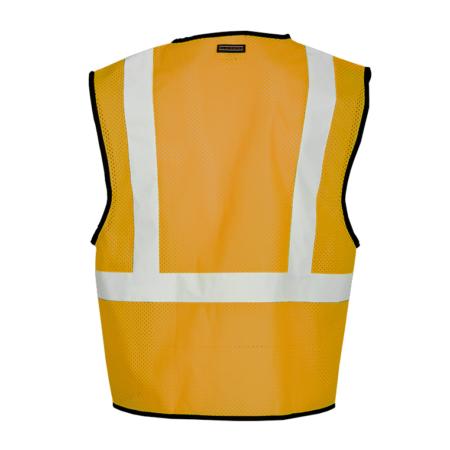 ML Kishigo Enhanced Visibility Vests Enhanced Visibility Single Pocket Mesh Vest - Economy - Small-Medium - Yellow - B125S