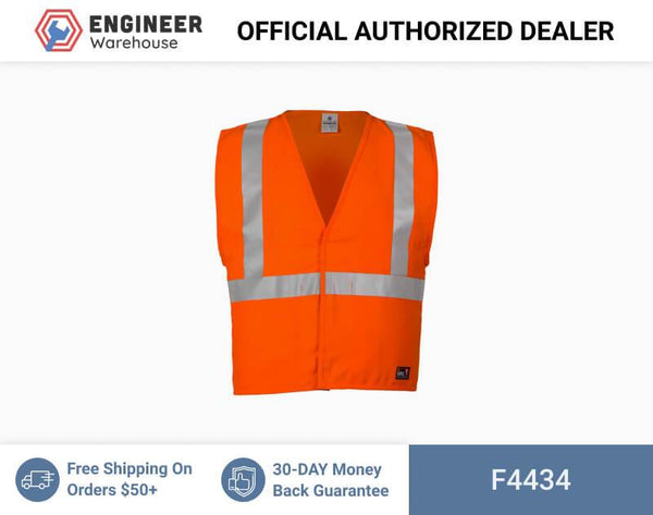 ML Kishigo Flame Resistant FR ARC Vest - 4XLarge - Orange- ARC 1 - F4434