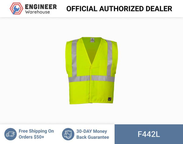 ML Kishigo Flame Resistant FR ARC Vest - Large - Lime- ARC 2 - F442L
