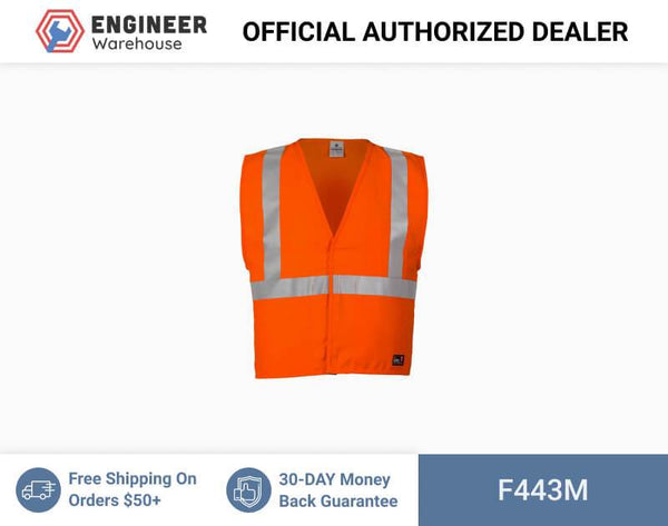 ML Kishigo Flame Resistant FR ARC Vest - Medium - Orange- ARC 1 - F443M