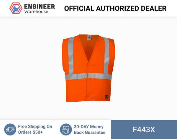 ML Kishigo Flame Resistant FR ARC Vest - XLarge - Orange- ARC 1 - F443X