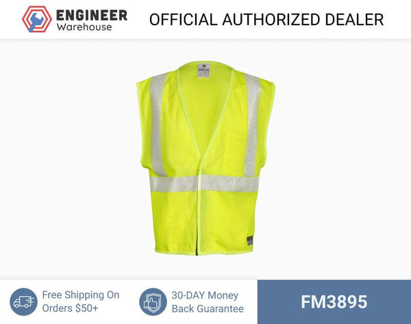 ML Kishigo Flame Resistant FR Breathable Mesh Vest - 5XLarge - Lime - FM3895