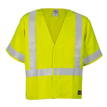 ML Kishigo Flame Resistant FR Class 3 Economy Vest - 2XLarge - Lime - F4982