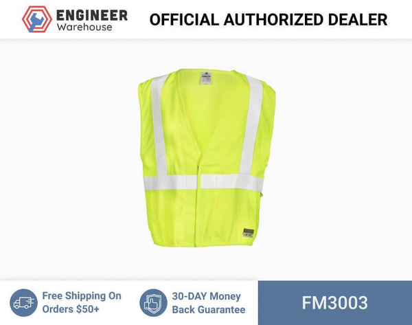 ML Kishigo Flame Resistant FR Classic Vest - 3XLarge - Lime Mesh - FM3003