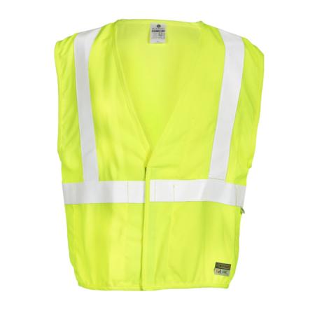 ML Kishigo Flame Resistant FR Classic Vest - 4XLarge - Lime Mesh - FM3004