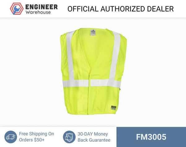ML Kishigo Flame Resistant FR Classic Vest - 5XLarge - Lime Mesh - FM3005