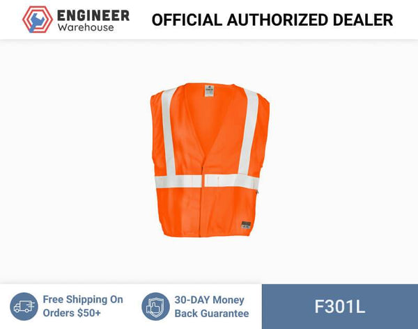 ML Kishigo Flame Resistant FR Classic Vest - Large - Orange - F301L
