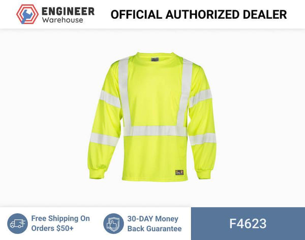 ML Kishigo Flame Resistant FR Long Sleeve T-Shirt - Economy - 3XLarge - Lime - F4623