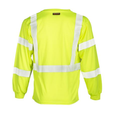 ML Kishigo Flame Resistant FR Long Sleeve T-Shirt - Economy - 5XLarge - Lime - F4625