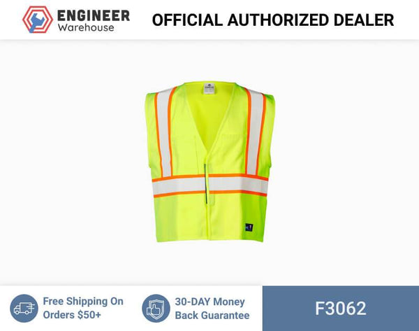 ML Kishigo Flame Resistant FR Pro Series Vest - Class 2 - 2XLarge - Lime: 2-4 week lead time - F3062