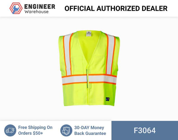 ML Kishigo Flame Resistant FR Pro Series Vest - Class 2 - 4XLarge - Lime: 2-4 week lead time - F3064