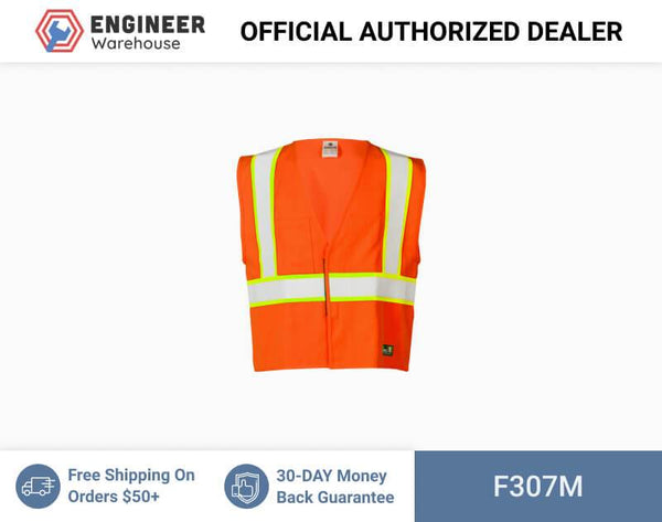 ML Kishigo Flame Resistant FR Pro Series Vest - Class 2 - Medium - Orange: 2-4 week lead time - F307M