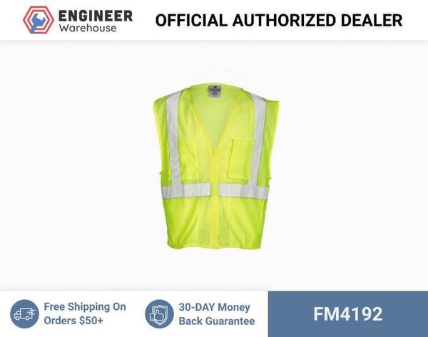 ML Kishigo Flame Resistant Self Extinguishing Mesh Vest - 2XLarge - Lime - FM4192