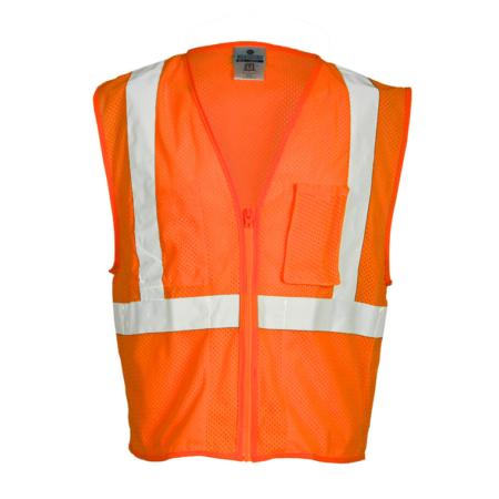 ML Kishigo Flame Resistant Self Extinguishing Mesh Vest - 3XLarge - Orange - FM4203