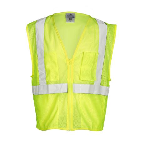 ML Kishigo Flame Resistant Self Extinguishing Mesh Vest - 4XLarge - Lime - FM4194