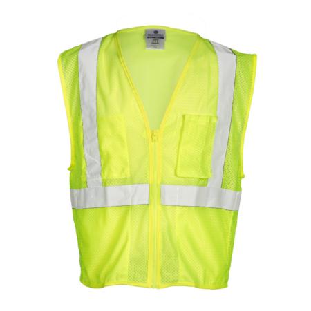 ML Kishigo Flame Resistant Self Extinguishing Mesh Vest - 5XLarge - Lime - FM4195