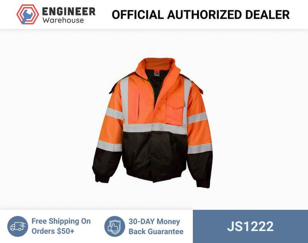 ML Kishigo Outerwear Economy Bomber Jacket - 2XLarge - Orange - JS1222