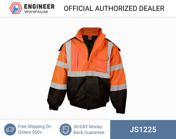 ML Kishigo Outerwear Economy Bomber Jacket - 5XLarge - Orange - JS1225